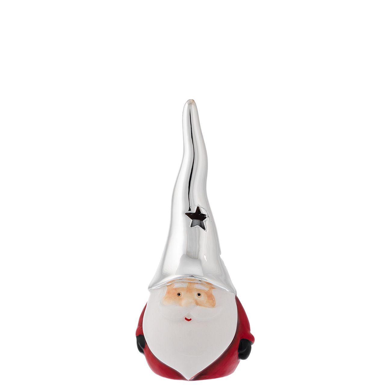 BABBO NATALE DIFFUSORE H. 11 con cappello argento